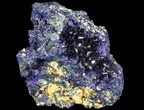 Sparkling Azurite Crystal Cluster - Laos #69719-1